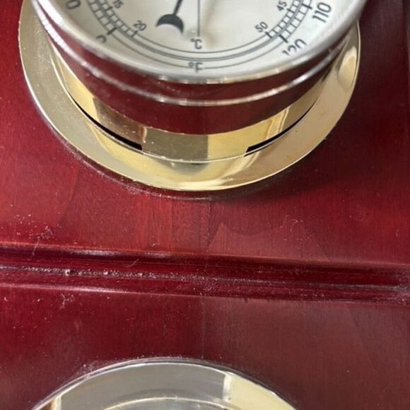 Sunbeam Barometer Thermometer Humidity Weather Station With Key - Picture 16 of 16